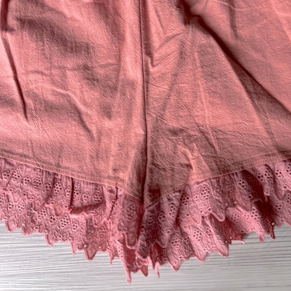 FRANCESCA'S kenya eyelet trim rose shorts size S NWT - Picture 6 of 14